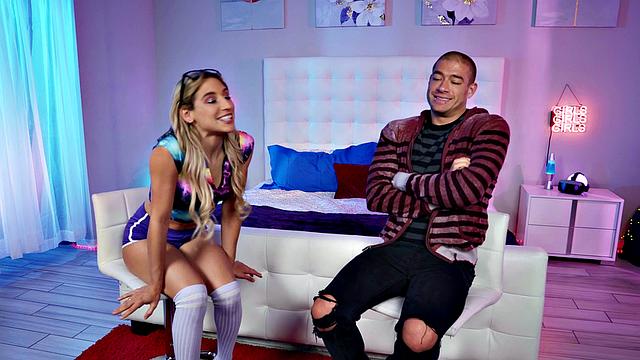 My Channel gets blacked out in a wild bedroom doggy-style frenzy