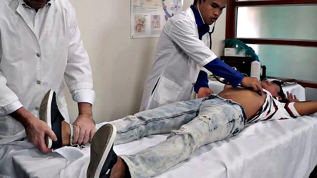 Cute and ticklish Asian boy Alex comes in for his weekly tickle therapy. Doctor Tickles and his sadistic assistant pin Alex down to the tickle table and administer a ticklish treatment that sends their patient into hysterics.