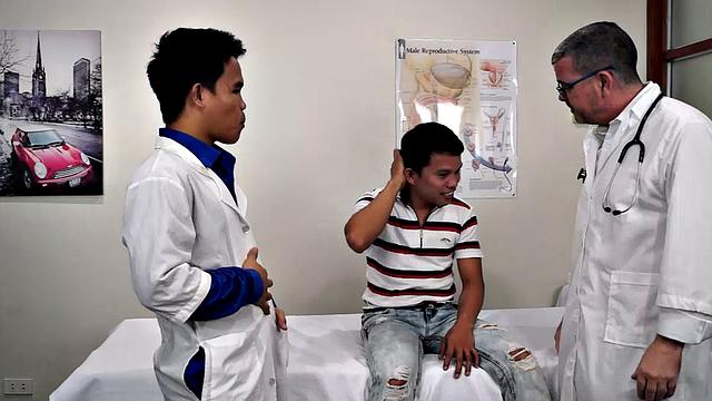 Cute and ticklish Asian boy Alex comes in for his weekly tickle therapy. Doctor Tickles and his sadistic assistant pin Alex down to the tickle table and administer a ticklish treatment that sends their patient into hysterics.