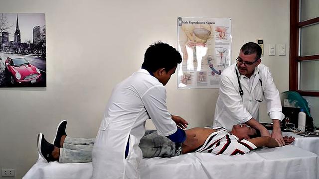 Cute and ticklish Asian boy Alex comes in for his weekly tickle therapy. Doctor Tickles and his sadistic assistant pin Alex down to the tickle table and administer a ticklish treatment that sends their patient into hysterics.