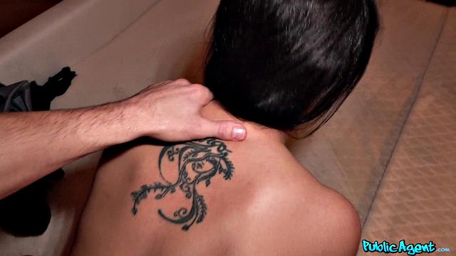 Stranded babe gets fucked hard for cash