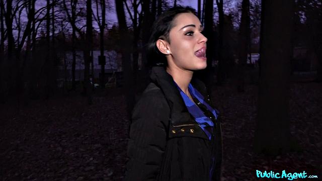 Stranded babe gets fucked hard for cash