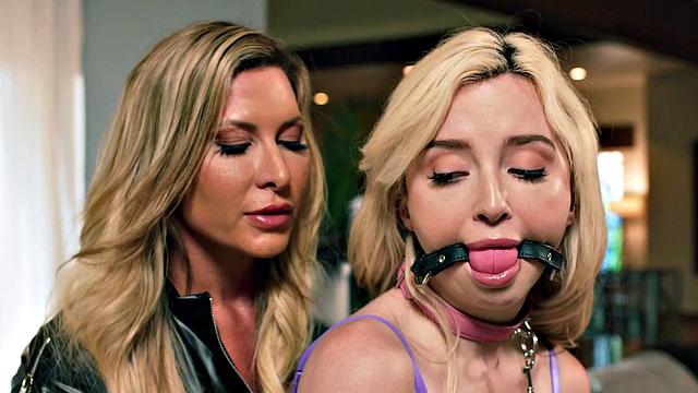 LEZ BE BAD - Busty Femdom MILF Ariel X DOMINATES Obedient Lexi Lore PART 1