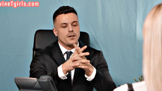 Ass fucked trans drilled by huge dick in anal hole