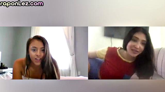 Anal toying bae masturbating on video call with GF