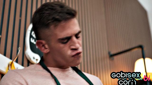 Big-titted beauty cocksucking Bisex guys