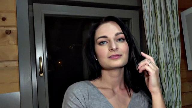 Lingerie smalltits babe4cash closeup sucks and rides POV BWC