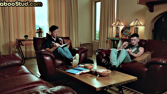 Pervert with kinky fetish bareback fucked by stepbro