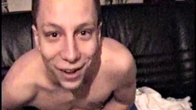 Dominic strokes his cock for the camera