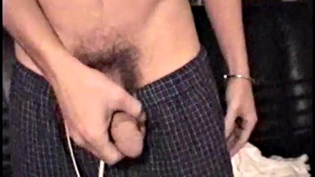 Dominic strokes his cock for the camera