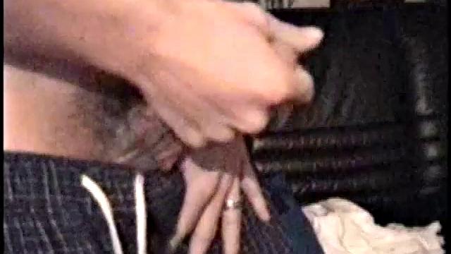 Dominic strokes his cock for the camera
