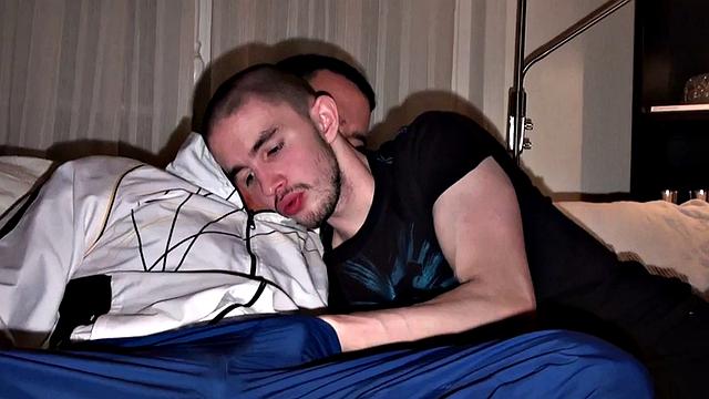 Sneakers fetish amateur stud gets fucked in anal