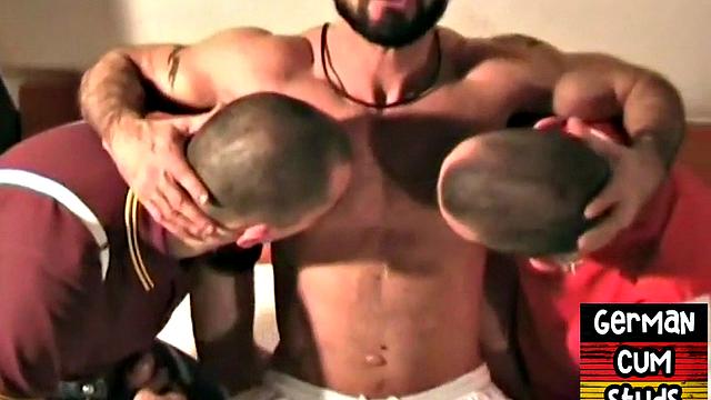 Barebacking German DILF fucks stud in amateur anal