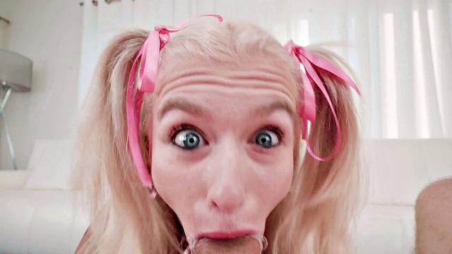 Throated - Juicy Barbie Is Addicted To Sucking Cock