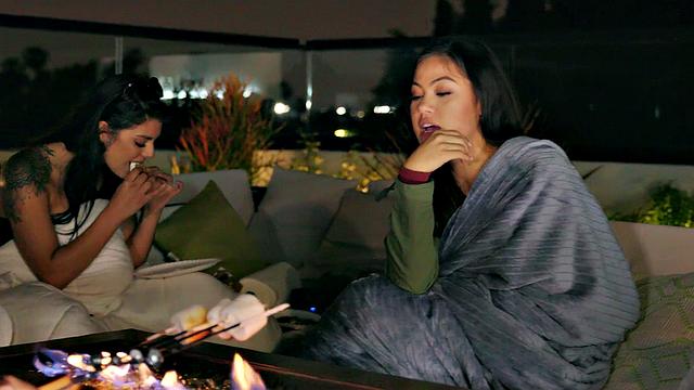 Latina Blonde Bonded with Vibrator and Glasses in S01E03