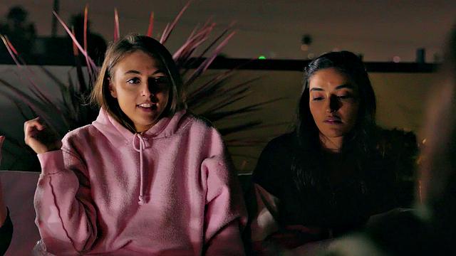 Latina Blonde Bonded with Vibrator and Glasses in S01E03