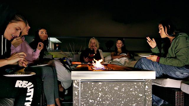 Latina Blonde Bonded with Vibrator and Glasses in S01E03