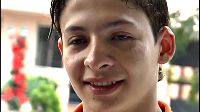 Ruben and Frank can't resist their lust for each other and it soon plays out on the sofa. It isn't long before these Latin twinks are half naked and sucking.