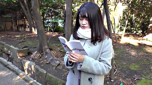 Japanese Rui Adachi is fucked in doggy style and loves it!