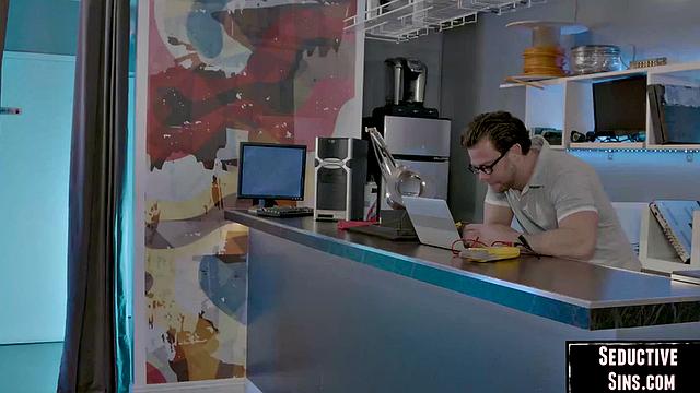 Bigass blonde MILF smashed by lover