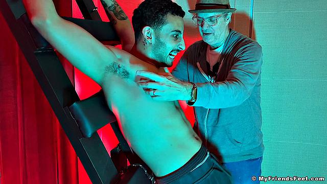 Luca Tickled on the Rack - Luca