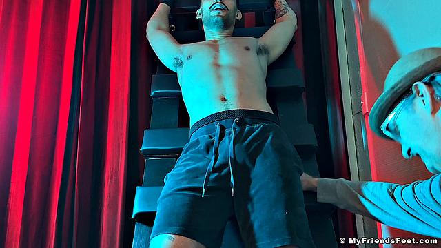 Luca Tickled on the Rack - Luca