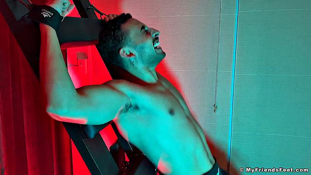 Luca Tickled on the Rack - Luca