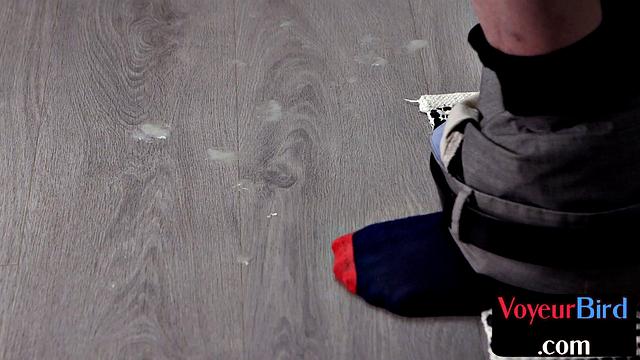 Voyeuristic watcher enjoys show