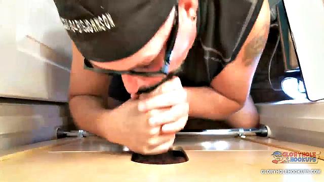 Monster Black Cock In Gloryhole