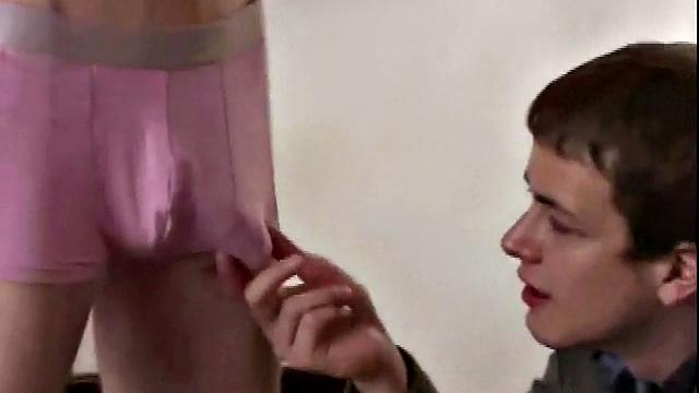 Vintage jock bouncing on his lover