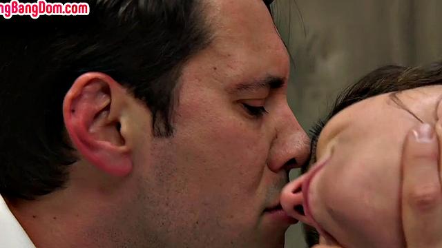 BDSM hardcore babe assfucked before she gets covered in cum