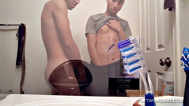 Little Lucas Strokes Big Dick