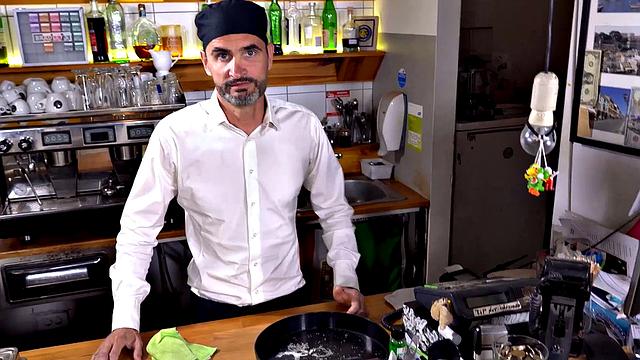 Blonde cutie with a tattooed pussy and a smile gets her man's cock while her boyfriend watches in POV