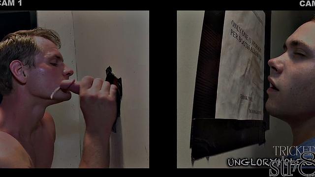 Baiting straight guy at gloryhole