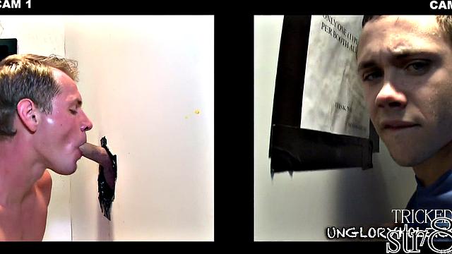 Baiting straight guy at gloryhole