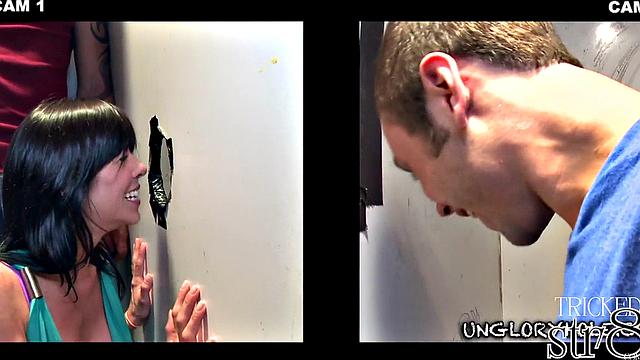 Baiting straight guy at gloryhole