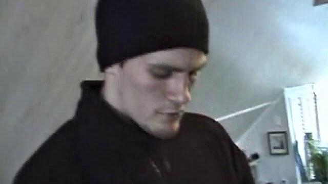 Fresh from hanging with some female schoolmates, Jonathan's horny and doesn't waste any time pulling out his dick. He plays a porn video and starts working up a stiff one.