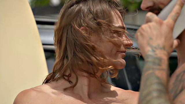 FalconStudios - Mega Hot Hunk Barebacks Long Jock After Surfing