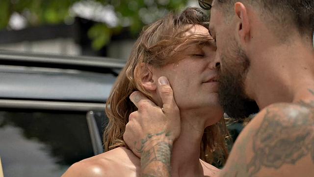 FalconStudios - Mega Hot Hunk Barebacks Long Jock After Surfing
