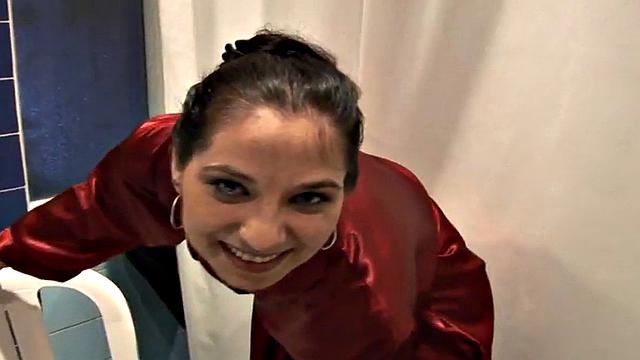 Seduced public bae fucked in tight pussy before blowing dick