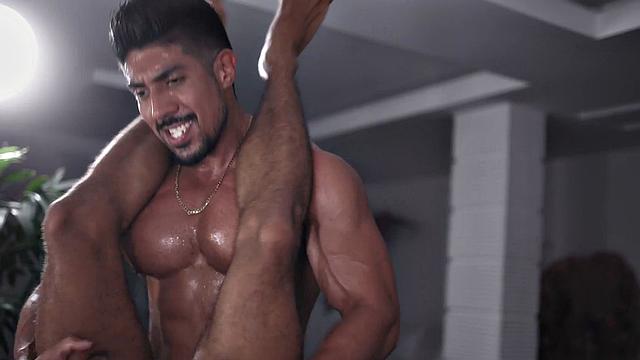 Athletic Latino stud gets fucked by his lover in hot affair