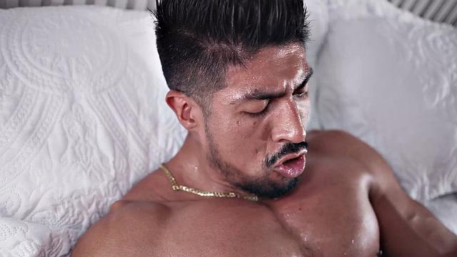 Athletic Latino stud gets fucked by his lover in hot affair