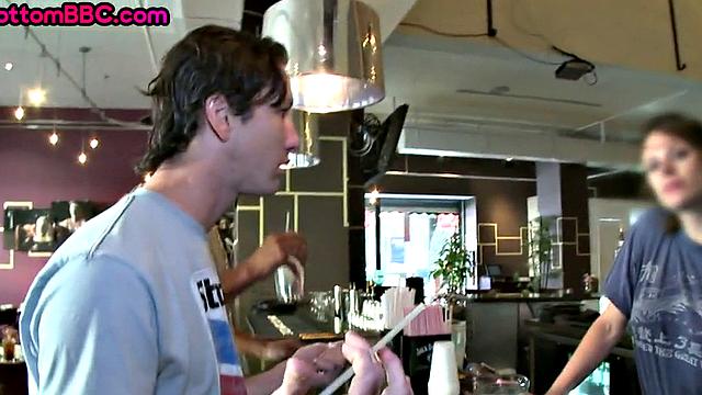 Real Nubian bottom assbanged in public for money