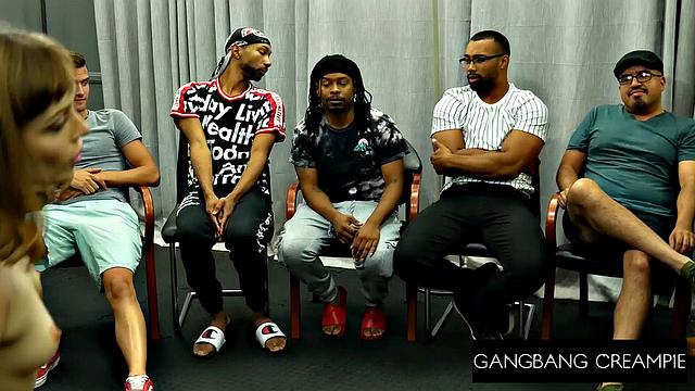 GangbangCreampie - Tiny PETITE BABE Enjoys Face Fucks, Deepthroats And Lots Of Cocks