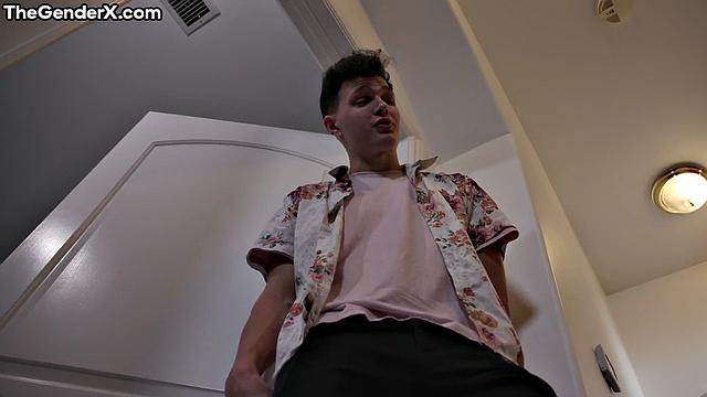 Trans cutie analbanged by horny lover