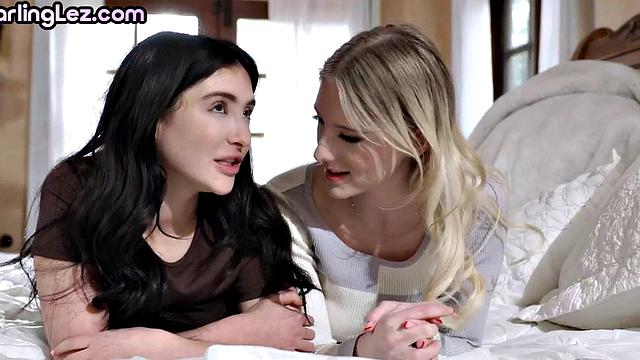 Darling 21yo pleasing wet pussy in 3some after class