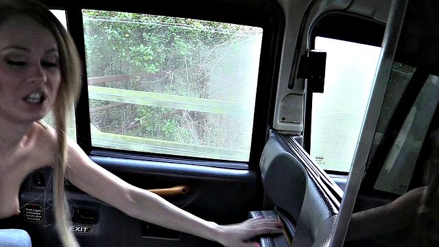 Sexy athletic babe in black boots takes it from behind and gets a cumshot