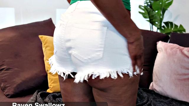 Raven gets her pussy ready for cock