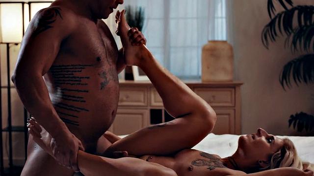 Transgender lady fucked in missionary in anal by male