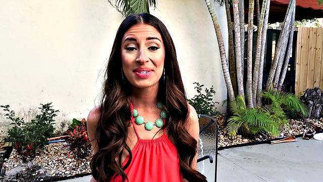 Cameron Canela & Tony Rubino's wild outdoor pool fuck with a bald pussy twist